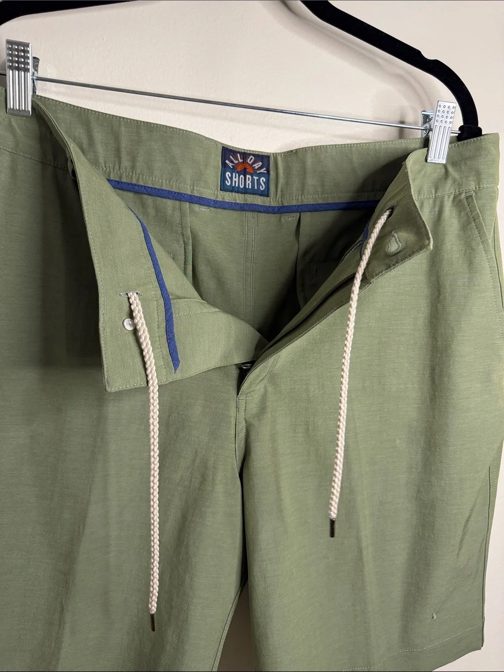Faherty Belt Loop All Day Shorts in Olive Men's Waist 35